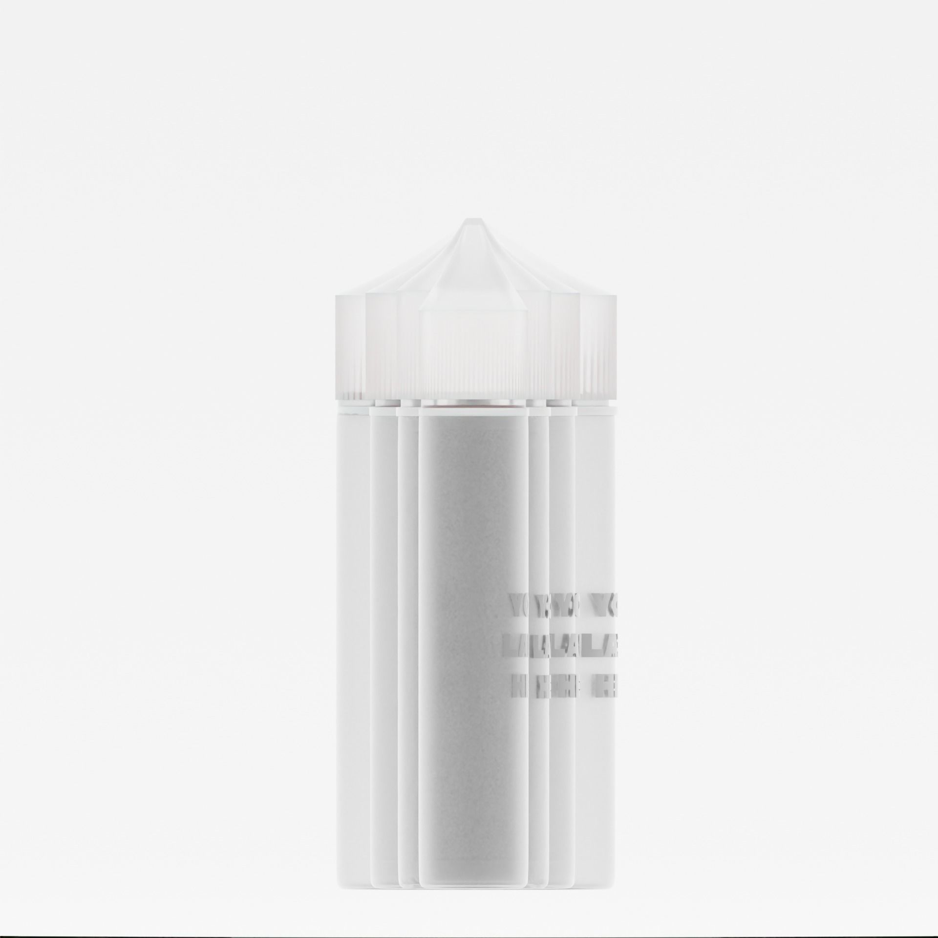 Plastic Bottles for Vaping o Tattoo Ink with Label included Free 3D model_5