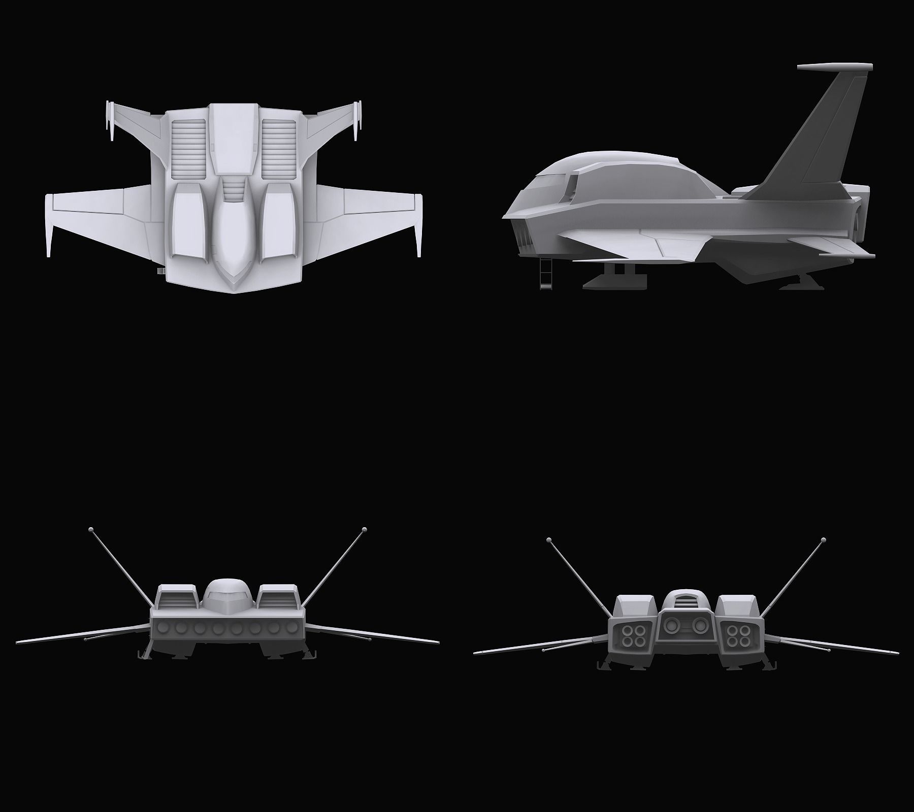 Gundam Zeon Space military Collection 3D model_12