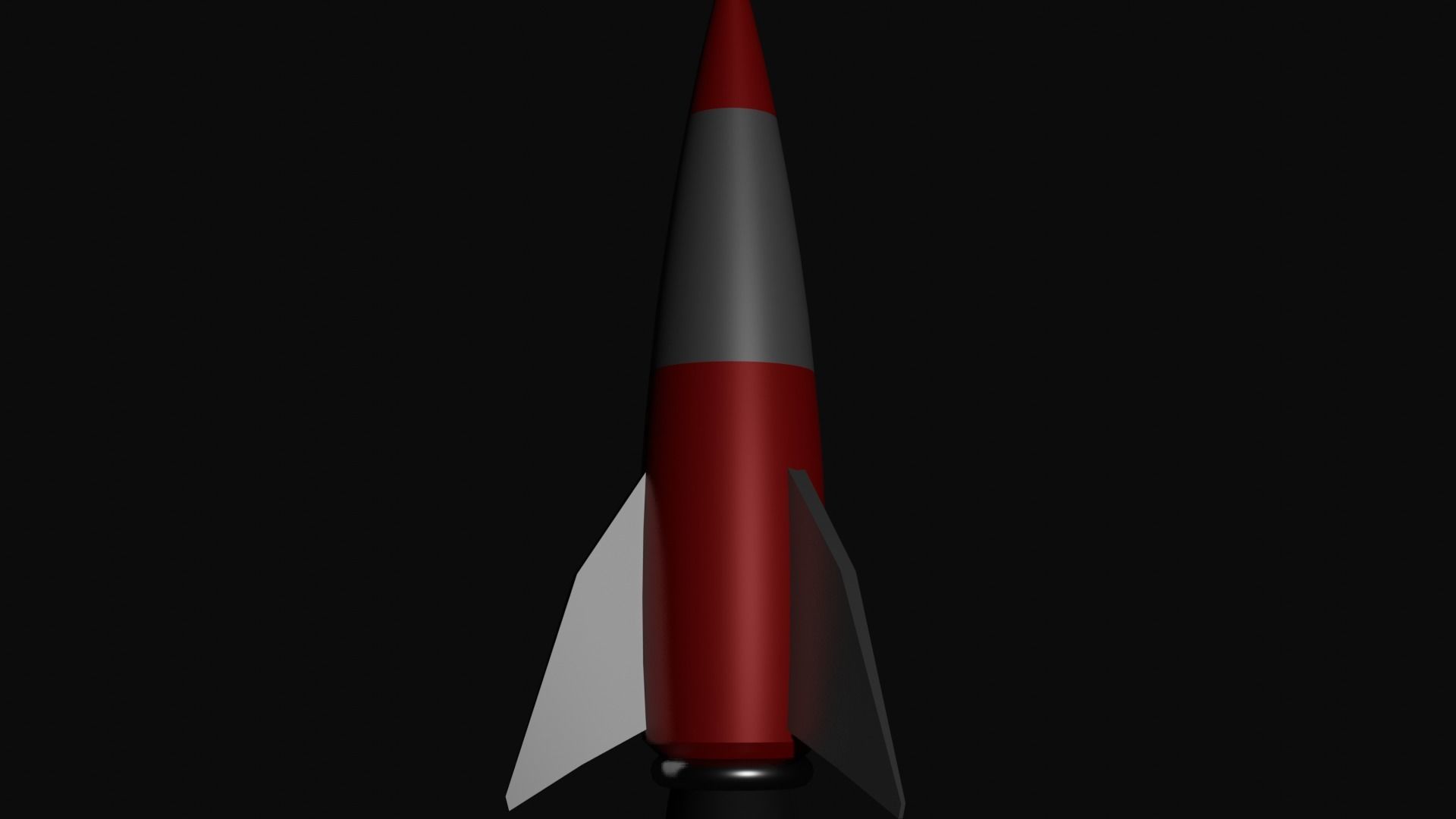 Retro-Cartoon Spaceship 3D model_5