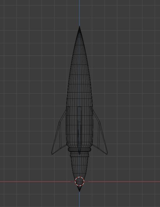 Retro-Cartoon Spaceship 3D model_2