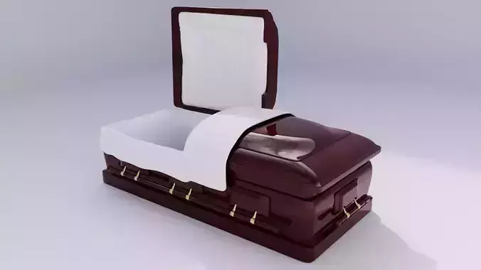 coffin modifiable blender  Low-poly 3D model