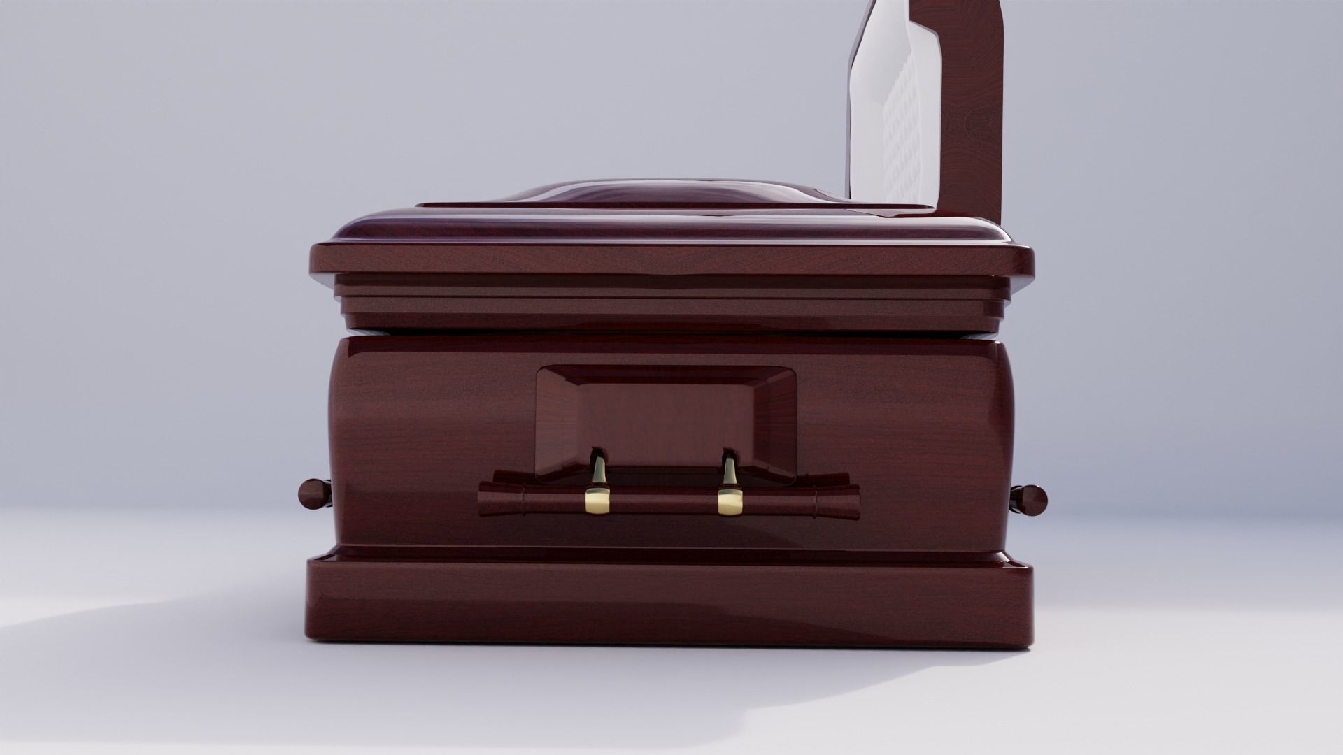 coffin modifiable blender  Low-poly 3D model_1