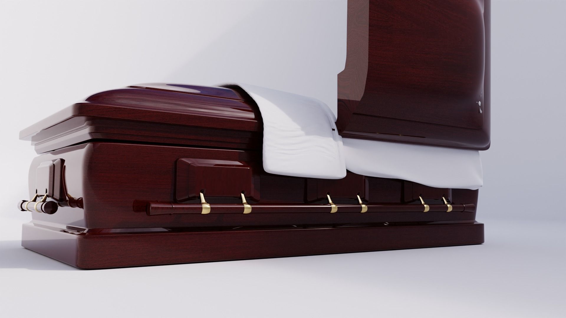 coffin modifiable blender  Low-poly 3D model_8