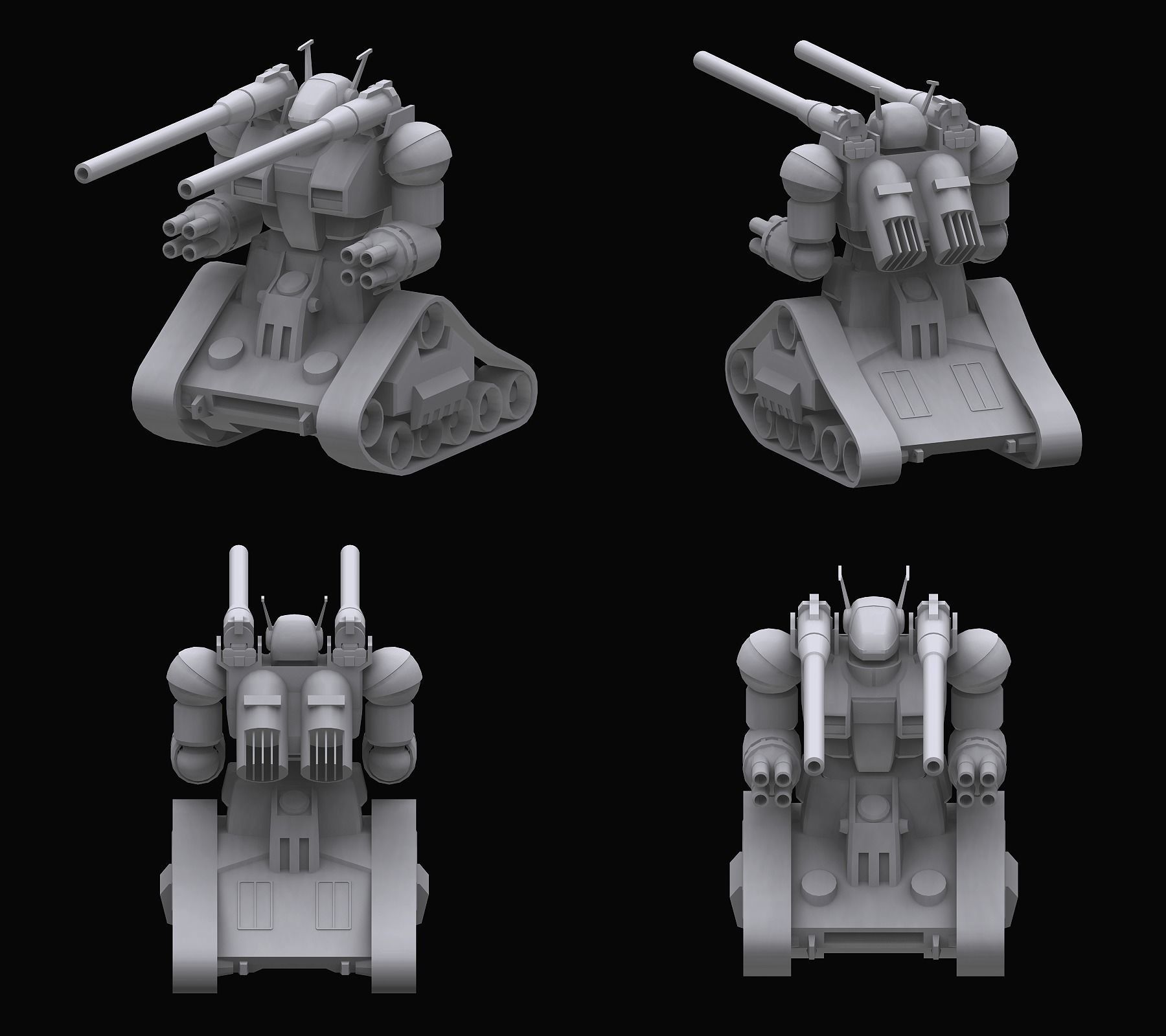 Gundam Zeon X Earth Federation Space military Collection 3D model_23