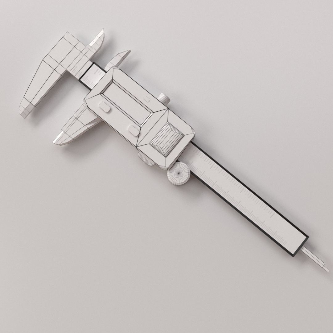 Digital Caliper 3D model_4