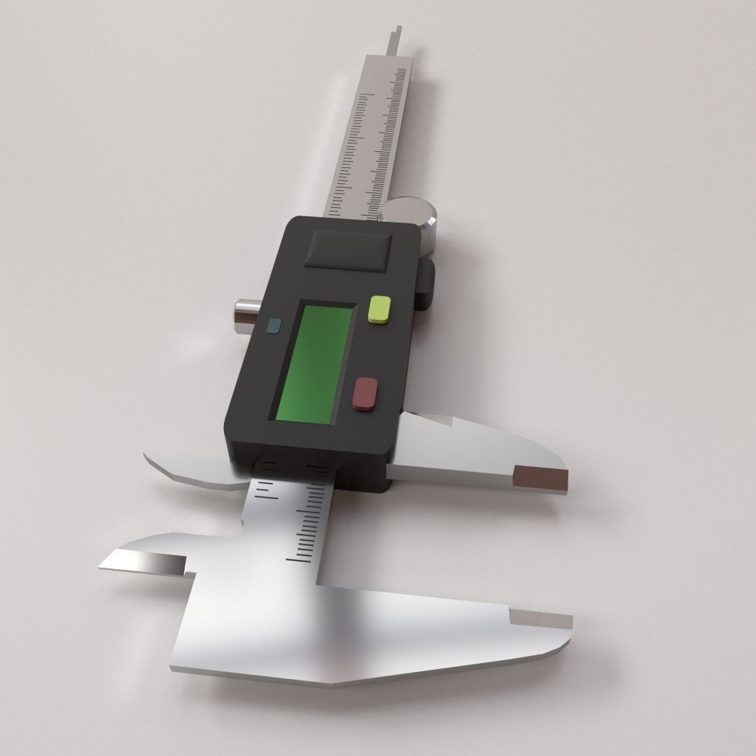 Digital Caliper 3D model_2
