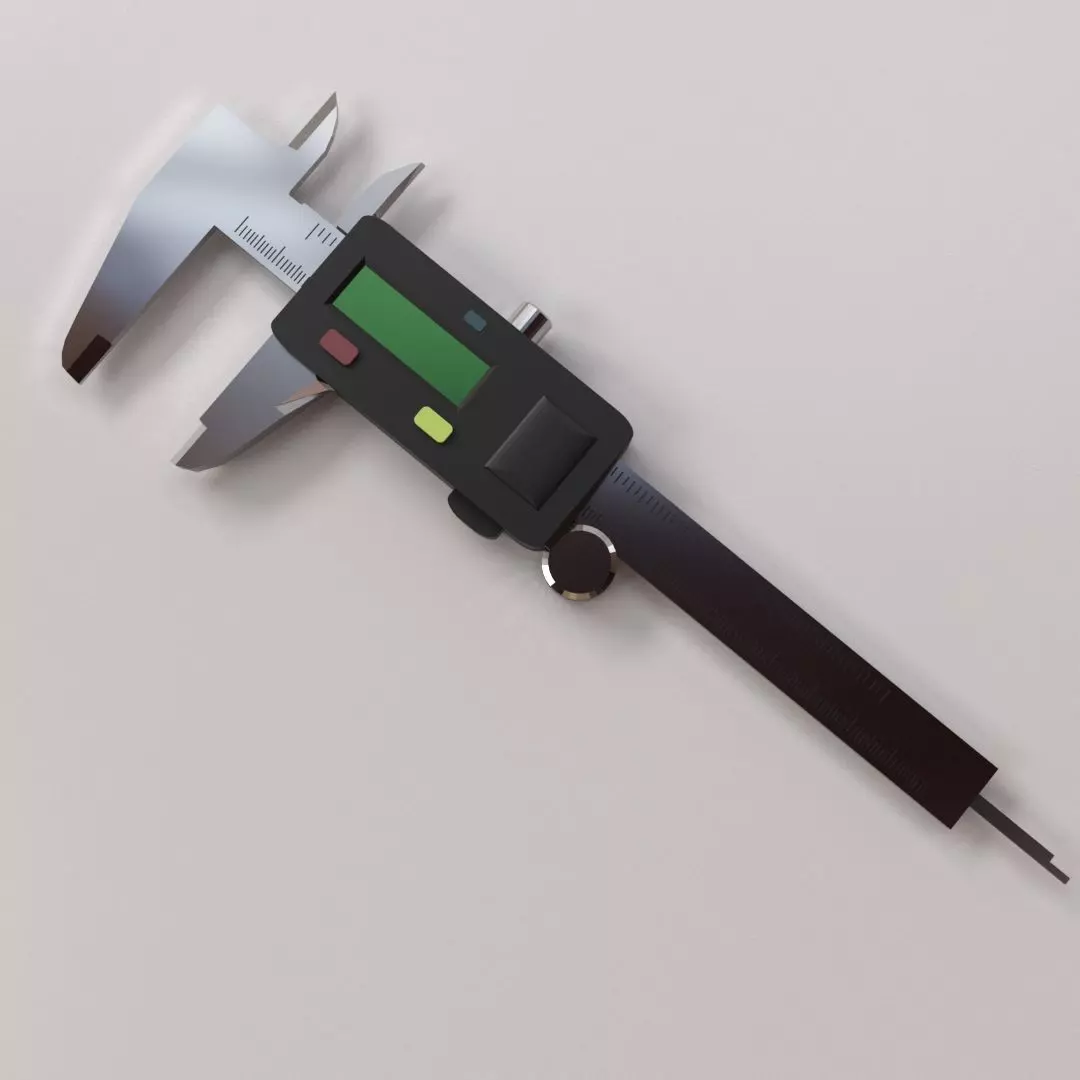 Digital Caliper 3D model_0