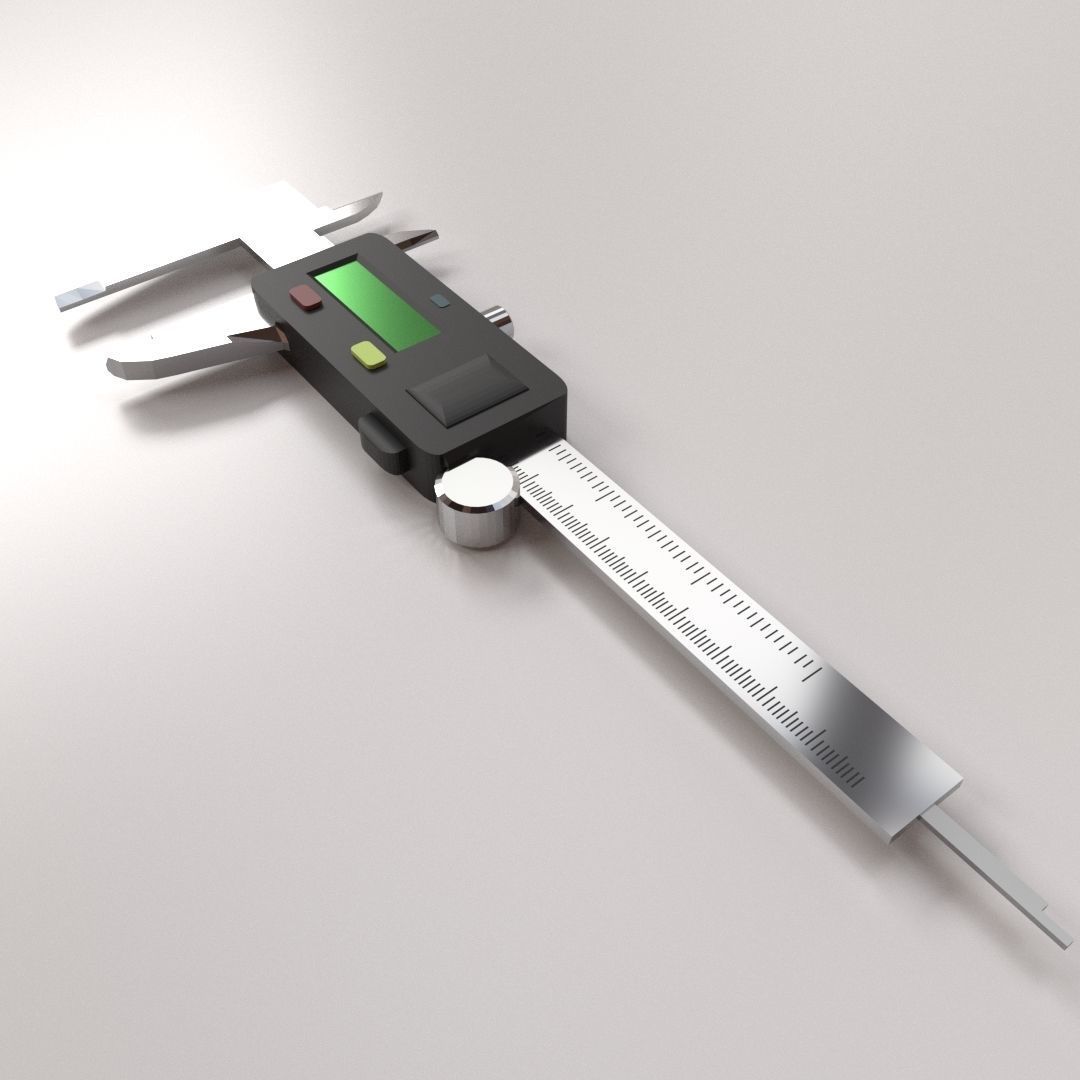 Digital Caliper 3D model_1