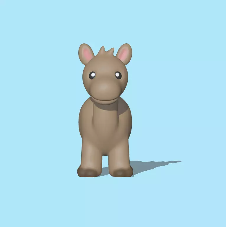 A cute Camel for decoration and play 3D print model_0