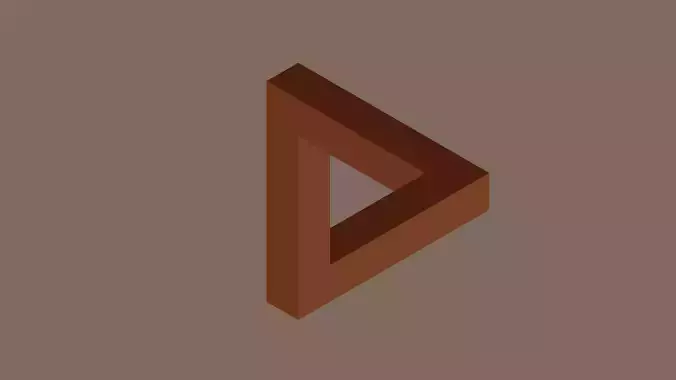 Imposible triangle low-poly