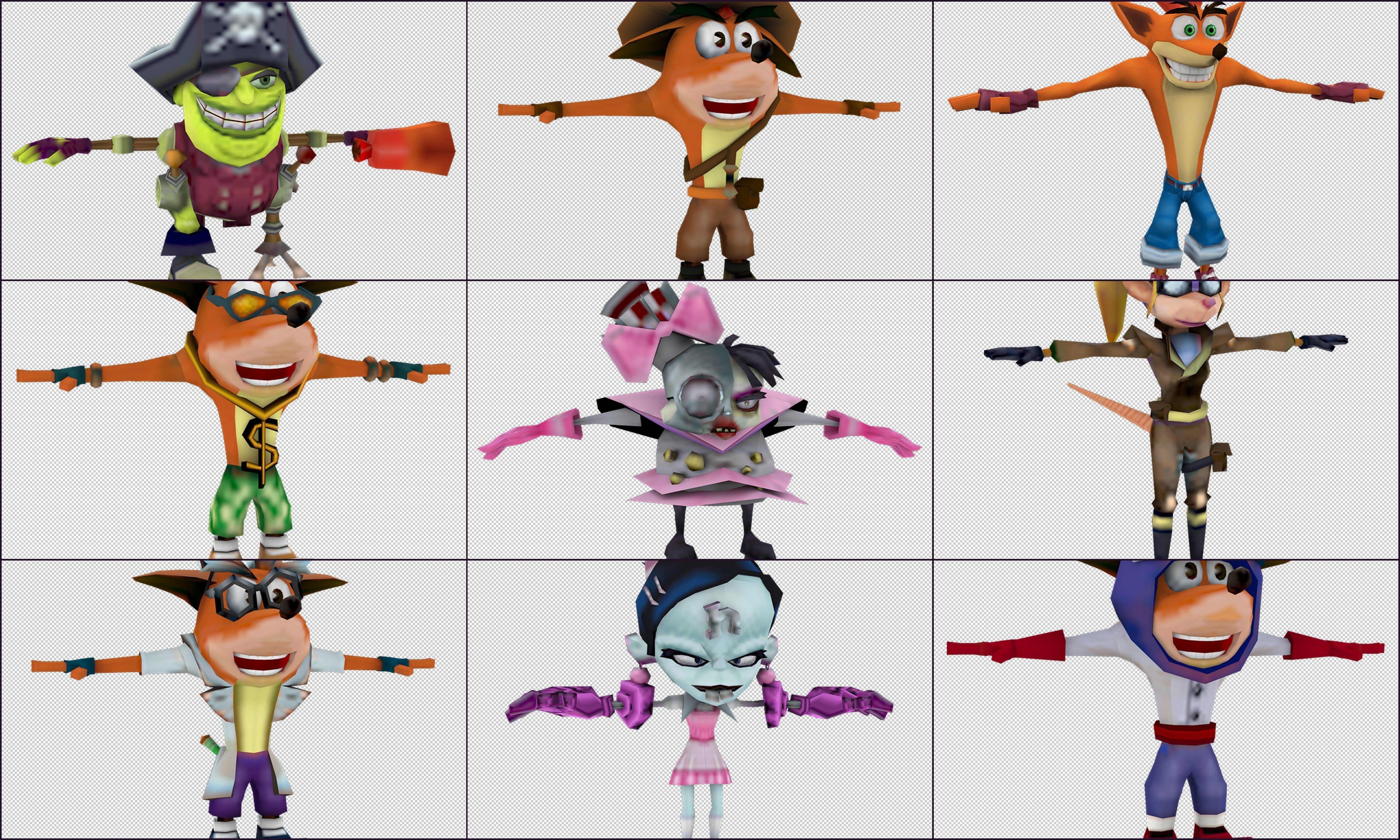 Cartoon - character Low-poly 3D model_5