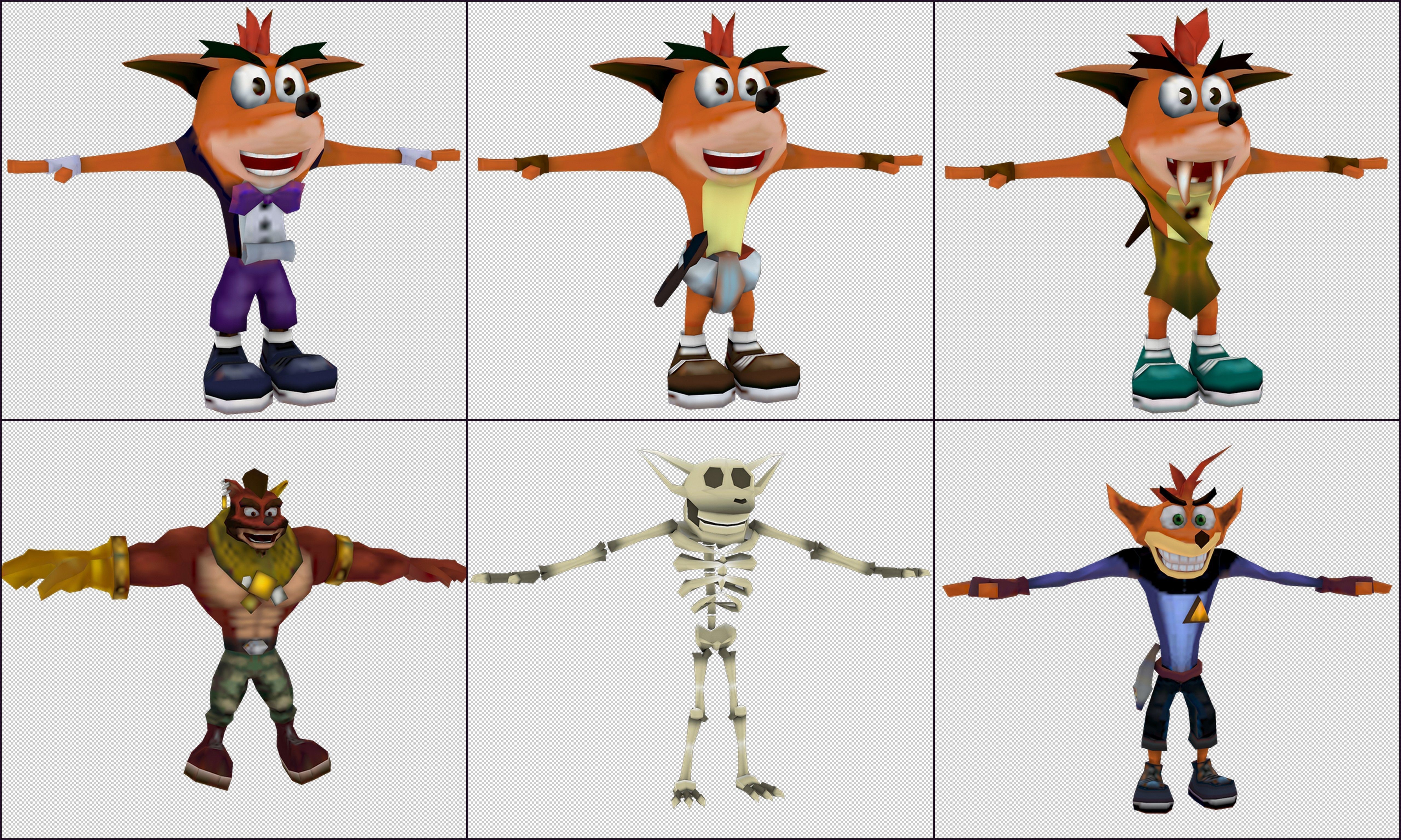 Cartoon - character Low-poly 3D model_4