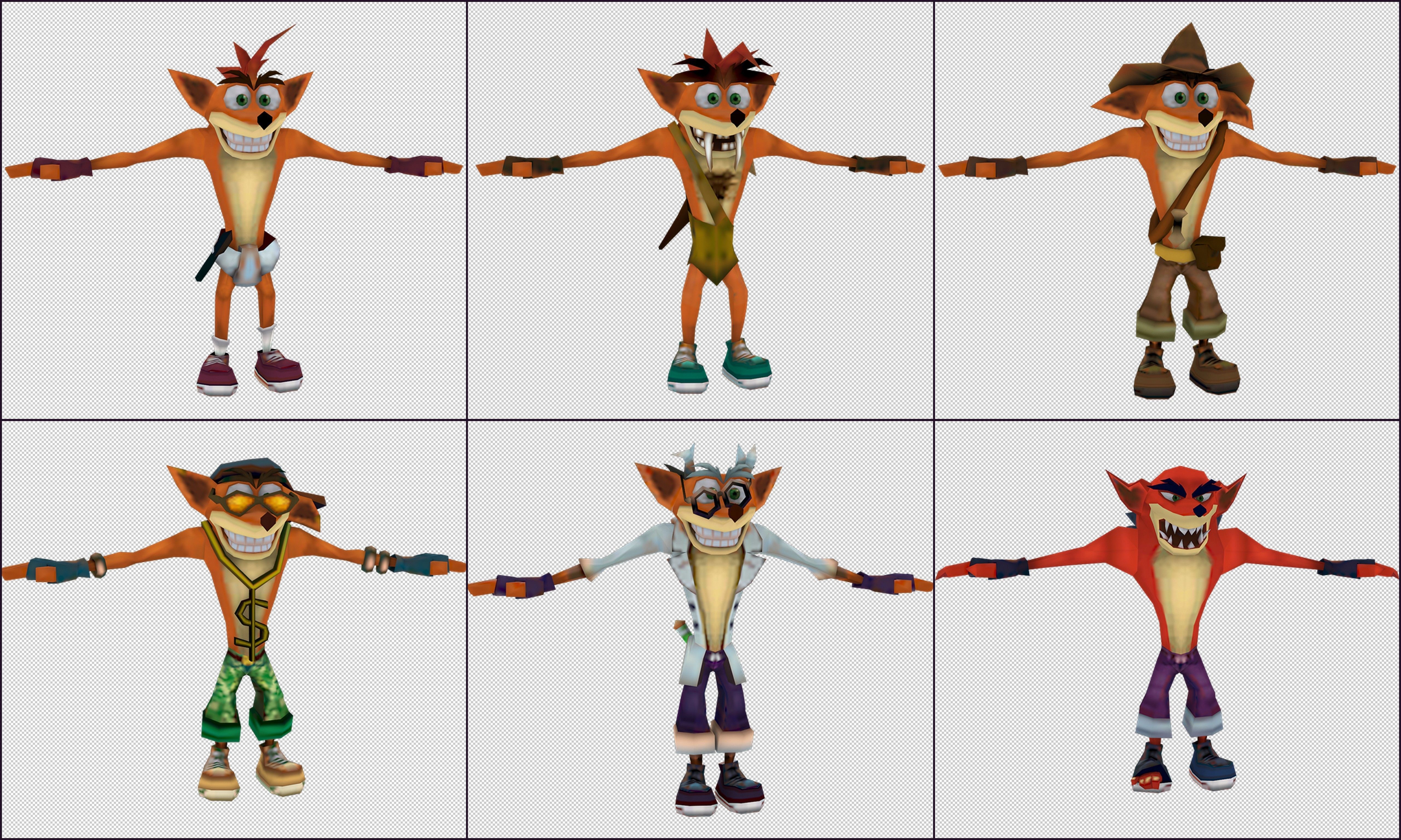 Cartoon - character Low-poly 3D model_3