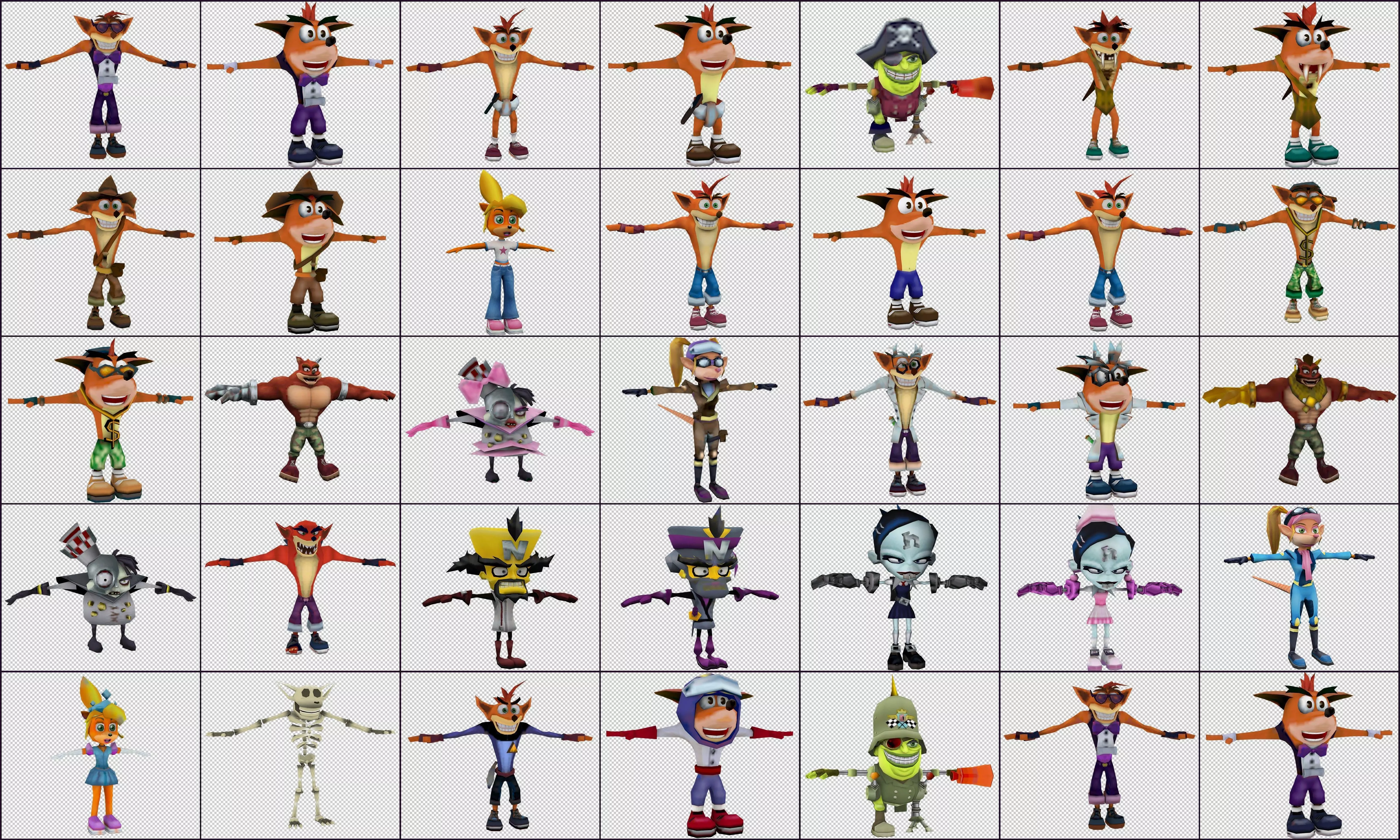 Cartoon - character Low-poly 3D model_0