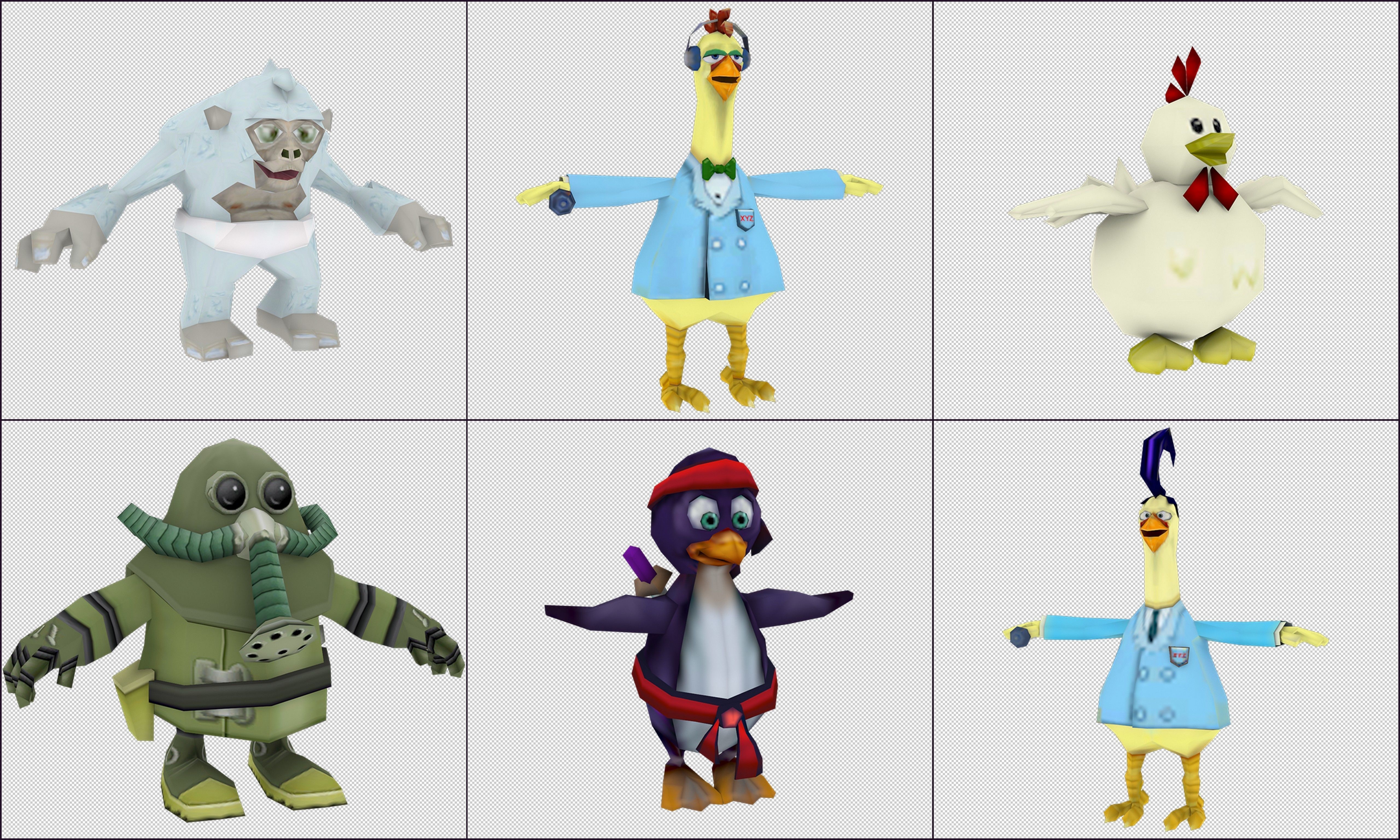 Cartoon - Characters 2 Low-poly 3D model_1