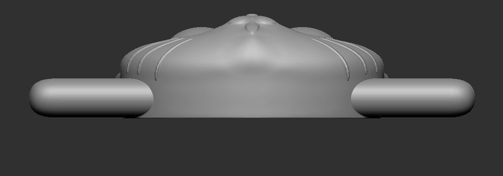 Sailor Moon cat Luna lace buckle 3D print model_1