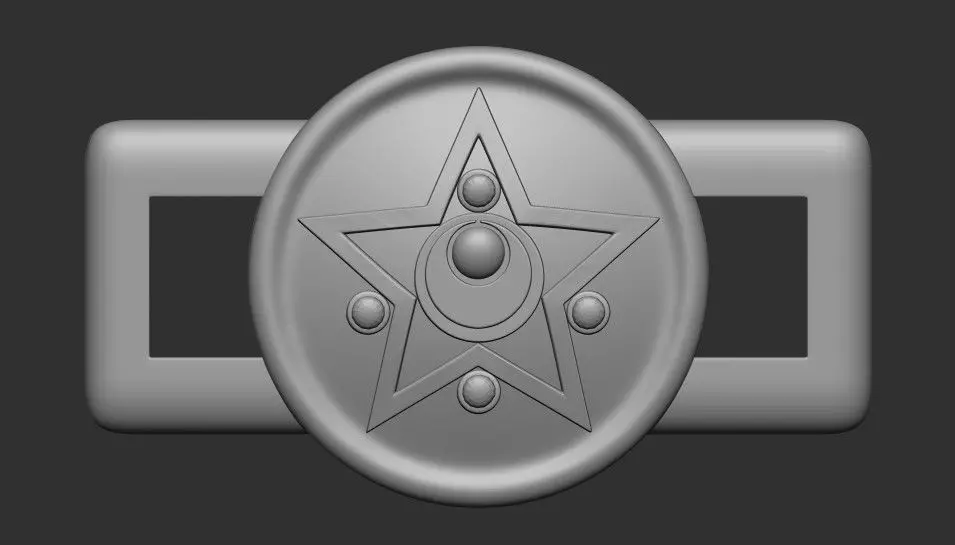 Sailor Moon Brooch lace buckle 3D print model_0