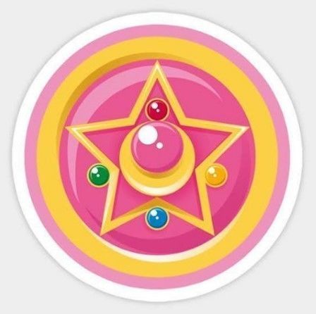 Sailor Moon Brooch lace buckle 3D print model_2