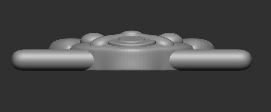 Dog pug lace buckle 3D print model_1