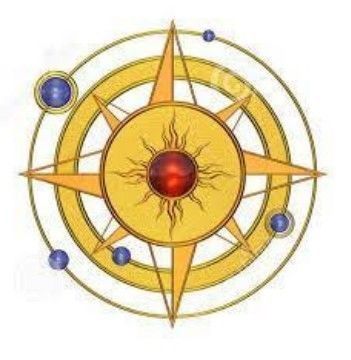 Compass Rose lace buckle 3D print model_2