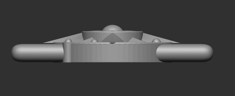 Compass Rose lace buckle 3D print model_1