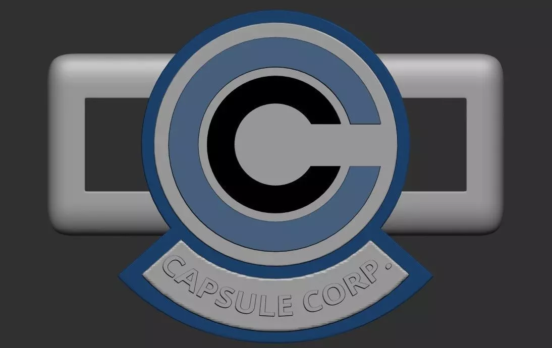 Capsule Corp lace buckle 3D print model_0