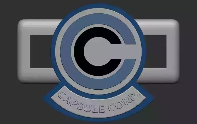 Capsule Corp lace buckle 3D print model