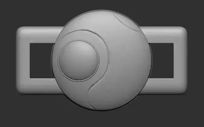 Saiyan Attack Ball lace buckle 3D print model