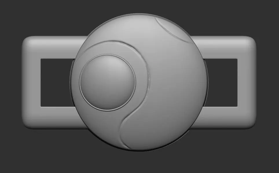 Saiyan Attack Ball lace buckle 3D print model_0