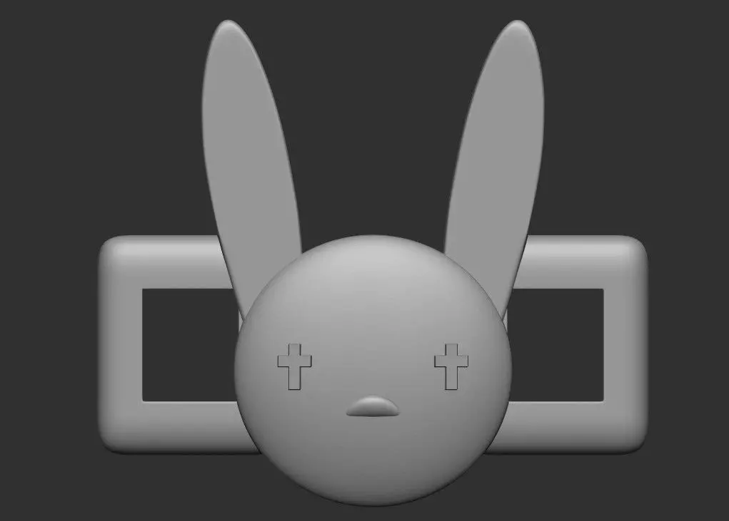 Bad Bunny Bunny lace buckle 3D print model_0