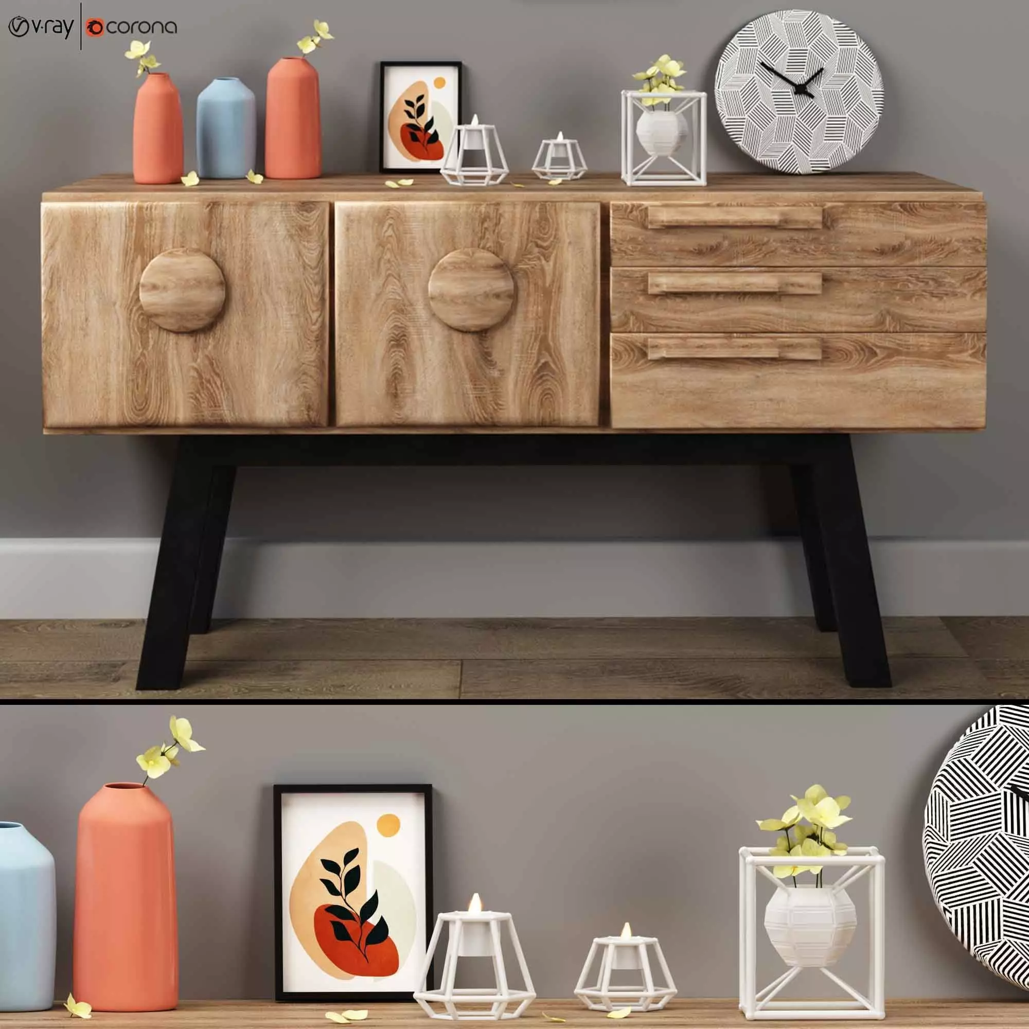 Decorative set07 3D model