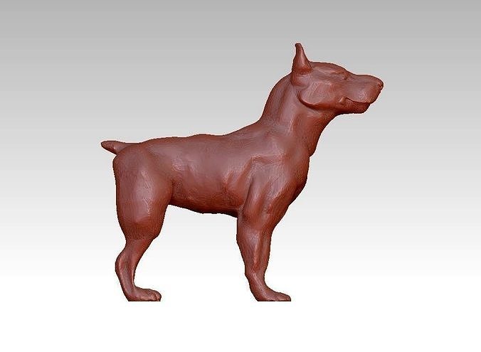 Wolf dog 3D print model