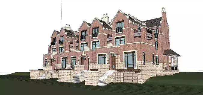 Nobility-History-Castle-Villa-086 front of brick house