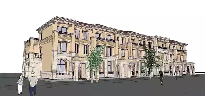 Nobility-History-Castle-Villa-092 residential building with balconies