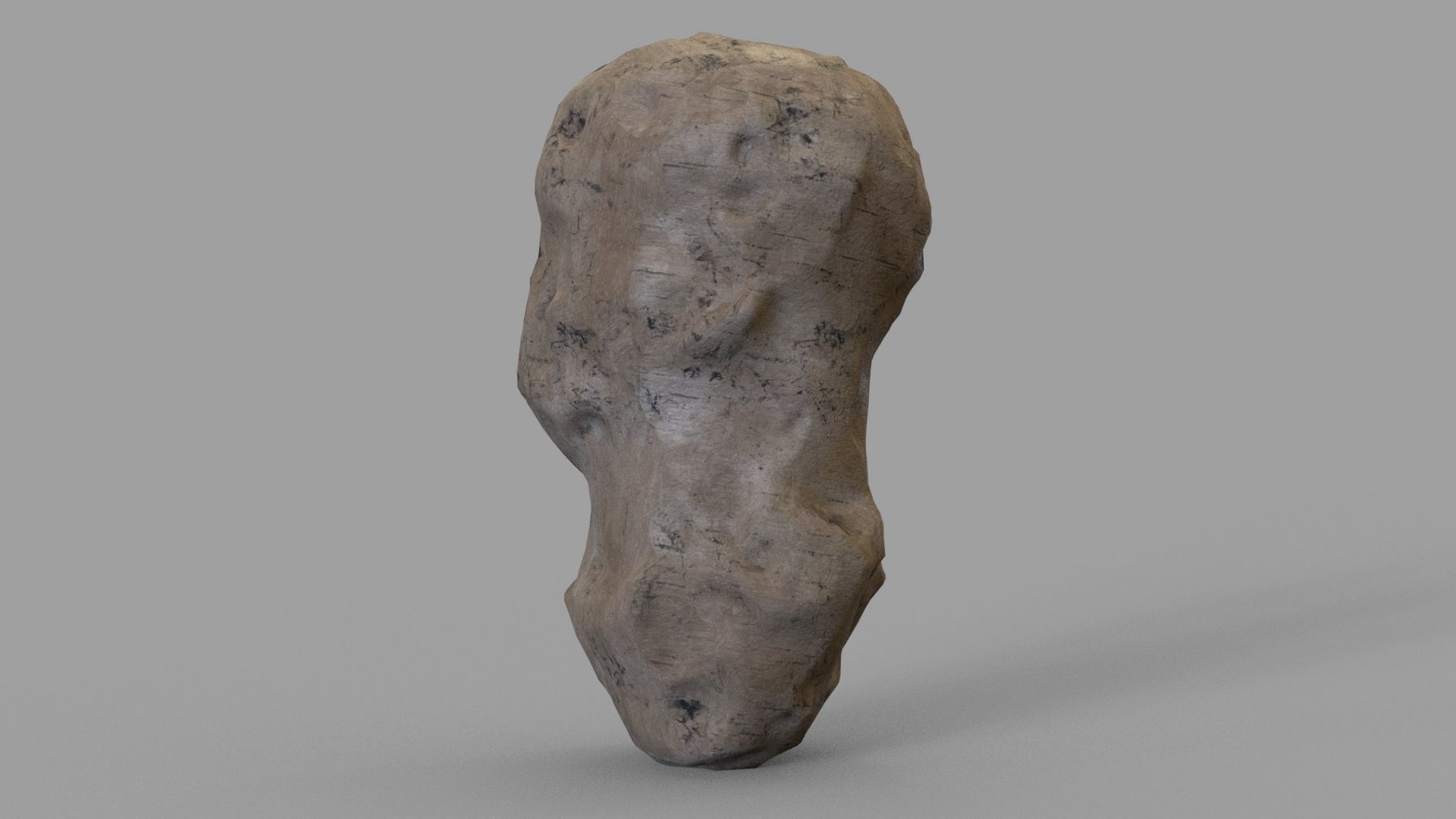 Male Head  3D model_2