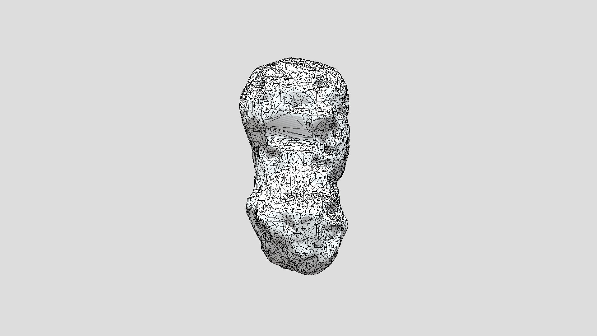 Male Head  3D model_7