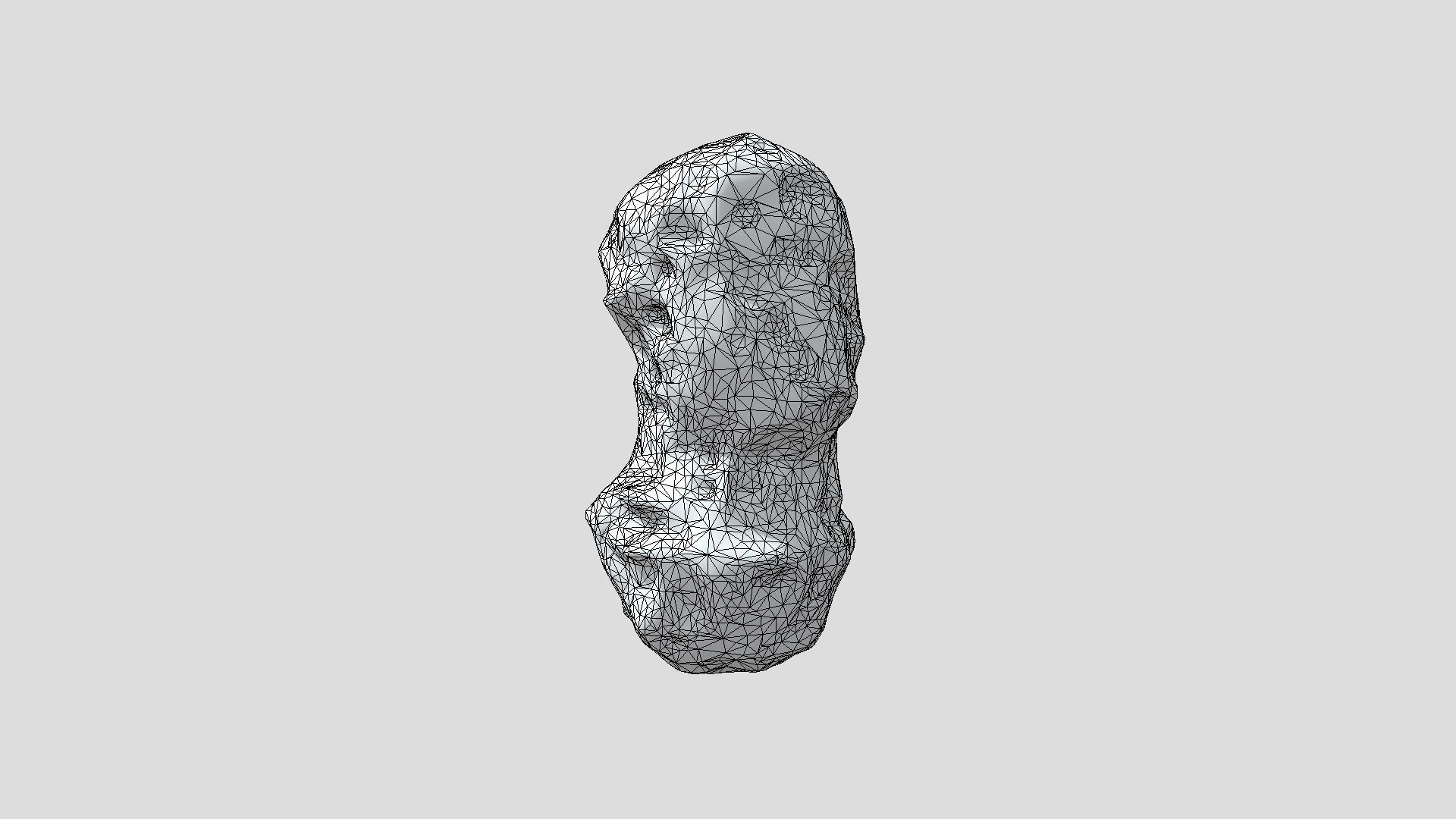 Male Head  3D model_5