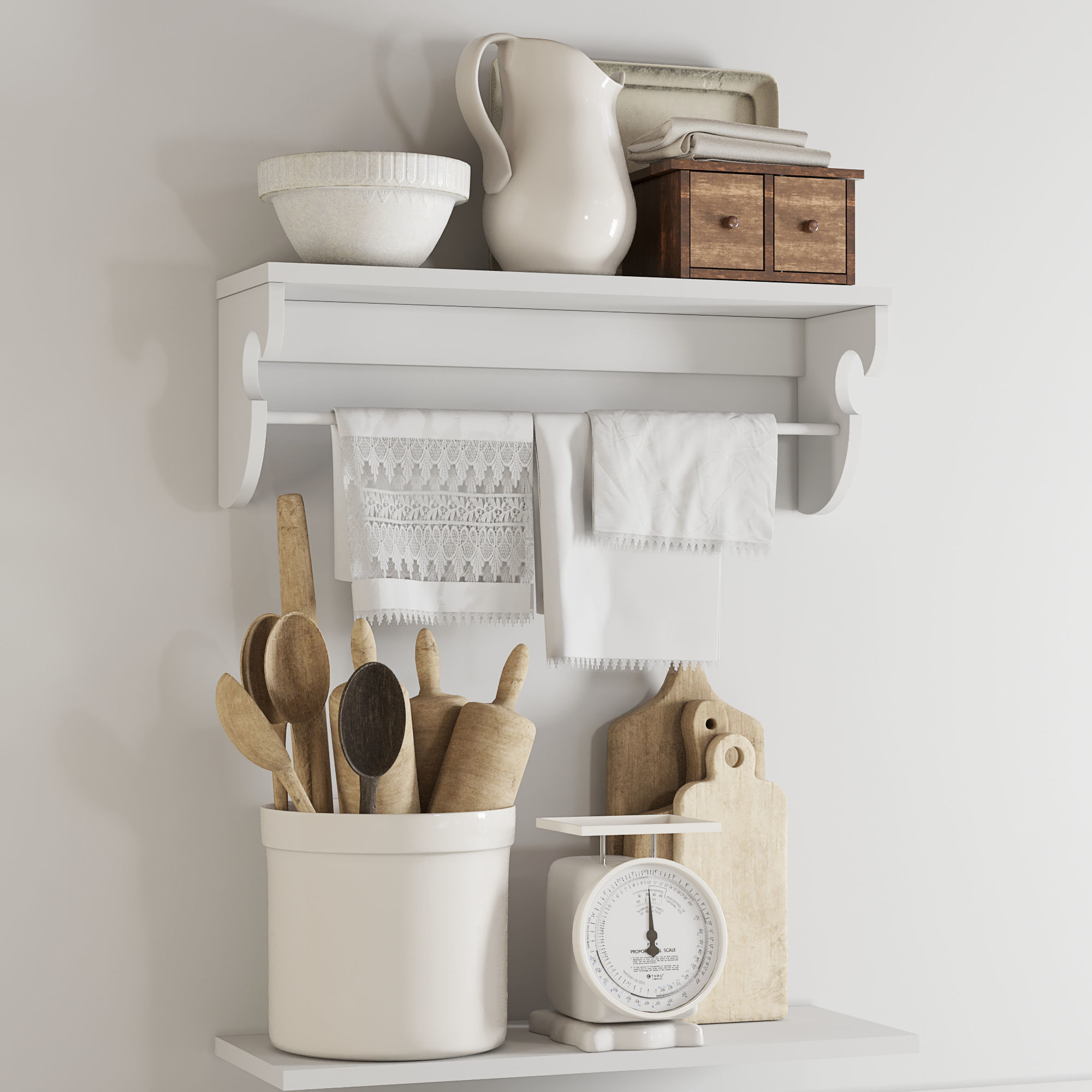 kitchen decor set 01 3D model_1