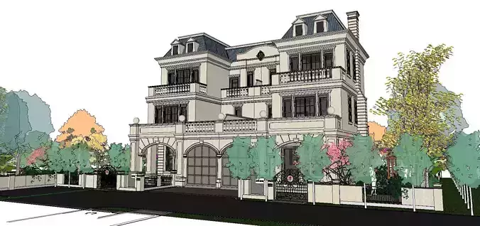 Nobility-History-Castle-Villa-0100 mansion in city of paris