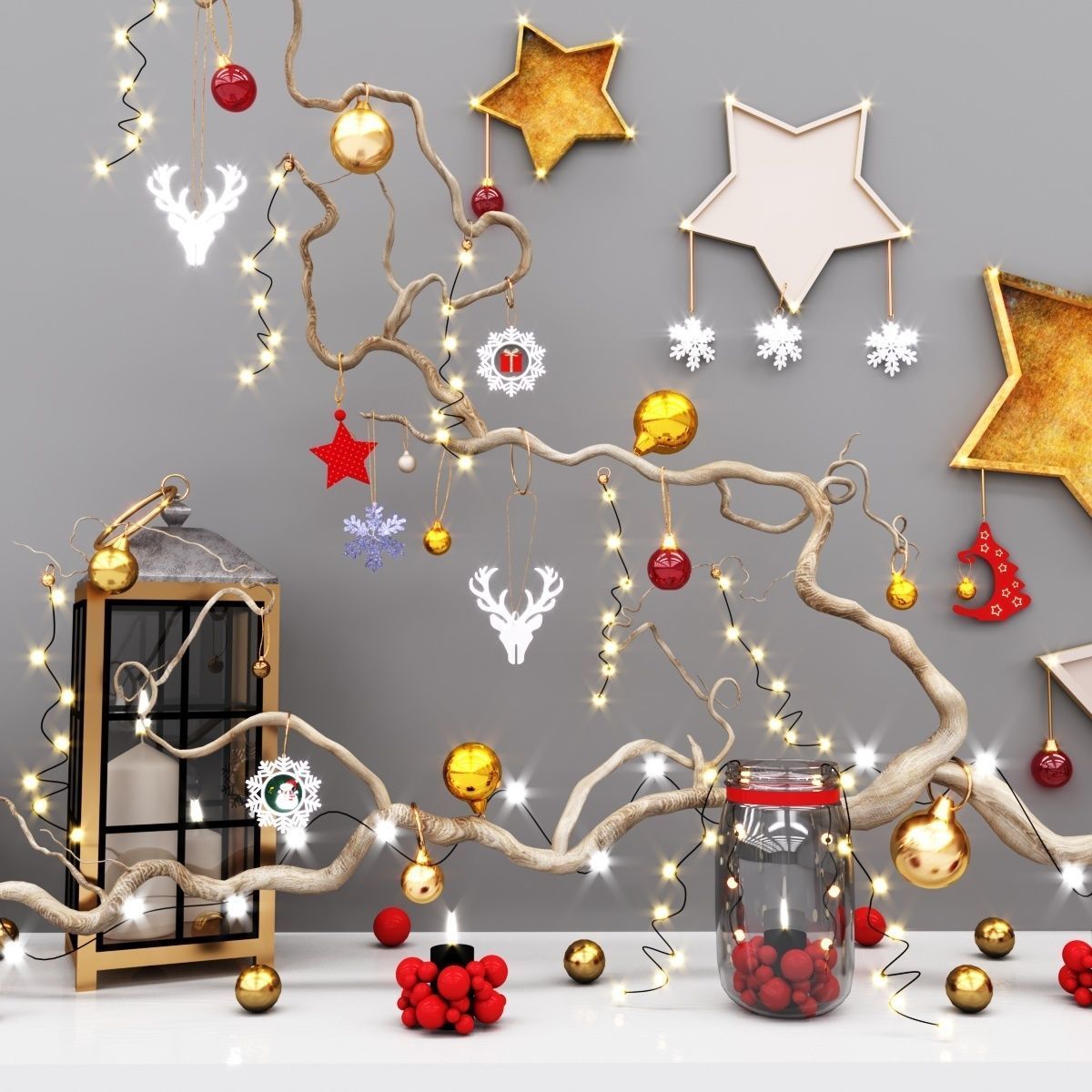 Christmas decor vol 2 3D model_2