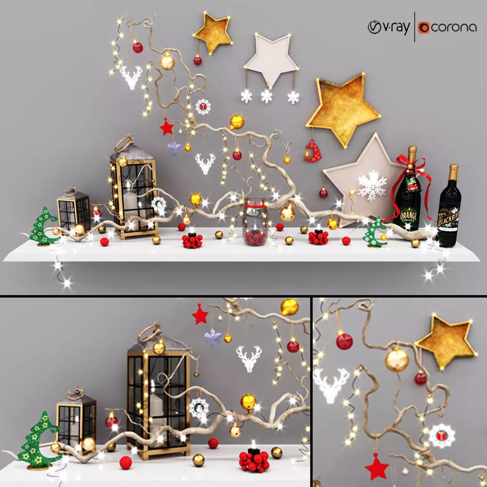 Christmas decor vol 2 3D model_0