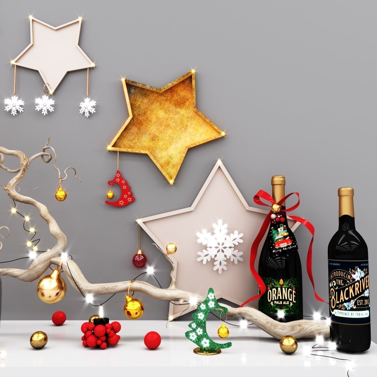 Christmas decor vol 2 3D model_3