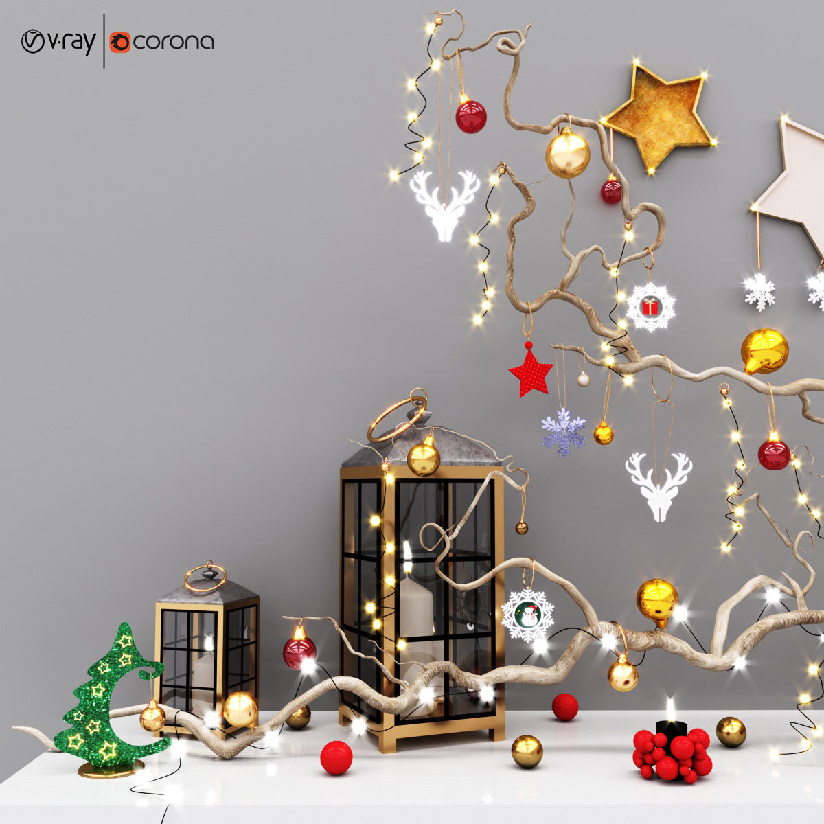 Christmas decor vol 2 3D model_4