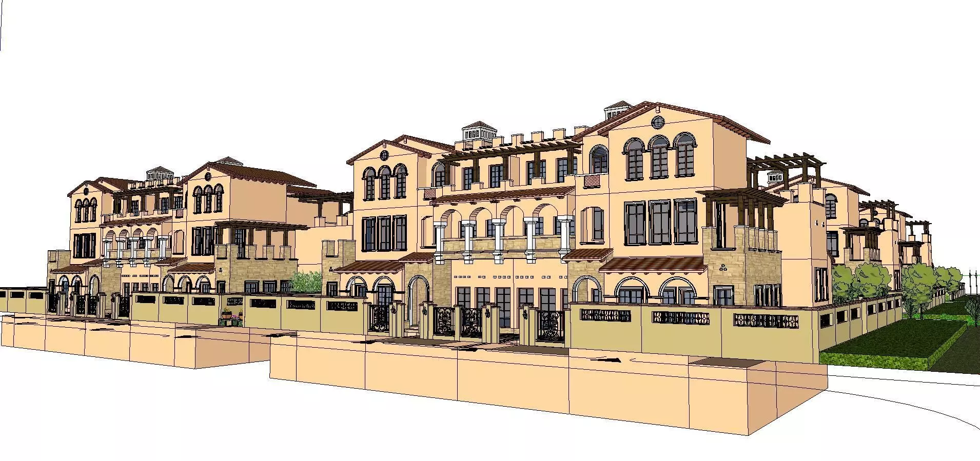 Nobility-History-Castle-Villa-0103 architectural residential ... 3D model