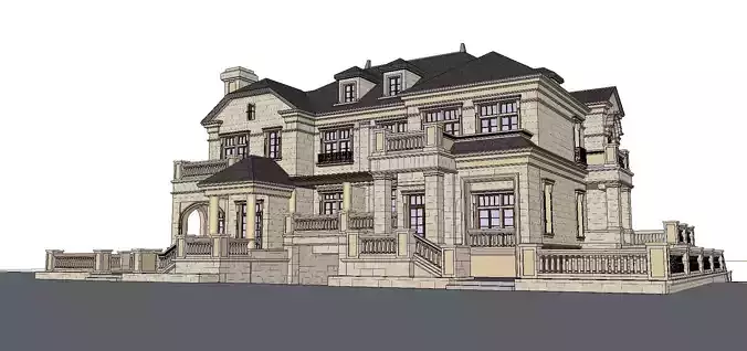 Nobility-History-Castle-Villa-0104 front elevation for these house plans