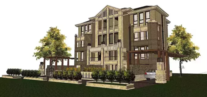 Nobility-History-Castle-Villa-0110 two story apartment building