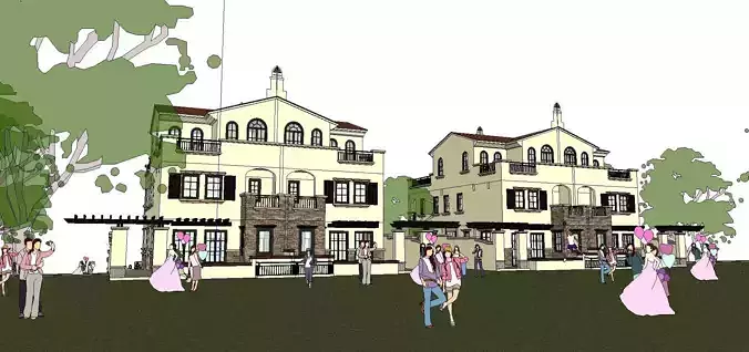 Nobility-History-Castle-Villa-0116 house with people