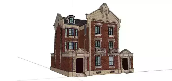 Nobility-History-Castle-Villa-0123 two story brick house
