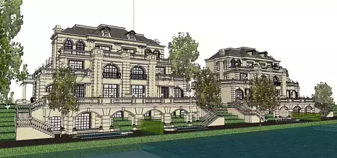 Nobility-History-Castle-Villa-0127 mansion near water