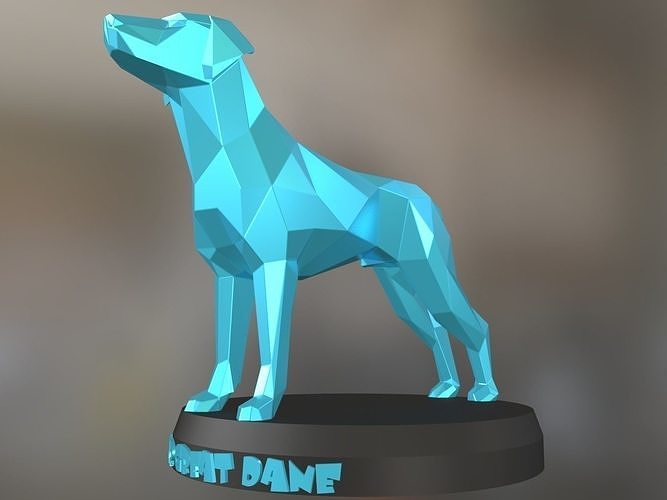 Poly Boxer Great Dane 3D print model
